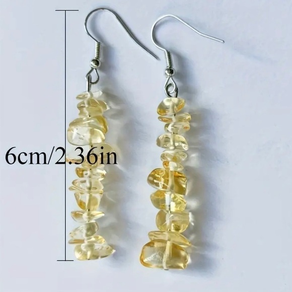 Natural Stone Handcrafted Jewelry Set Boho Bracelet Earrings - Picture 5 of 6